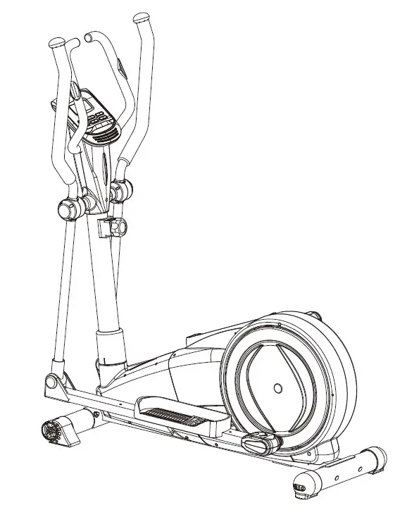 insportline IN 3651 Elliptical Trainer Atlanta Black