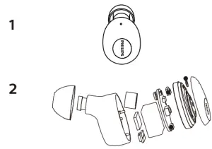 PHILIPS 1000 Series UT102 True Wireless In Ear Earbuds - Remove the integrated battery