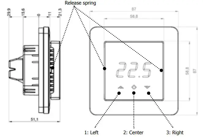 heatit Z-TRM3-W Z-Wave Electronic Thermostat - INSTALLATION