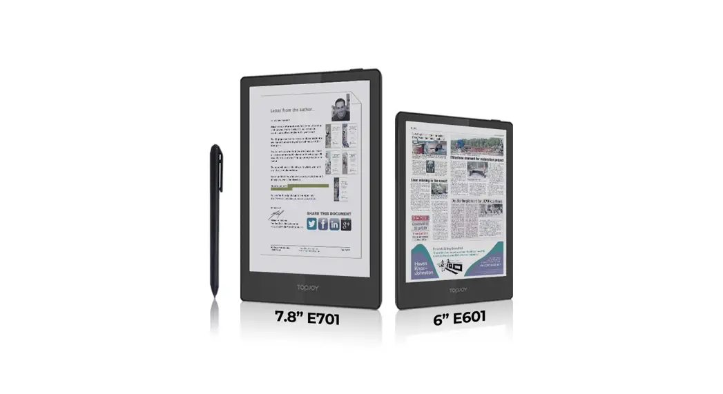 Topjoy E701 Butterfly E-reader Installation Guide