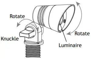 AMP Lighting AAL 1041 4 B BZ Low Voltage Landscape Lighting - Adjust Luminaire Direction