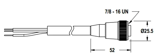 BANNER WLS70 Industrial LED Strip Light - Dimensions 1