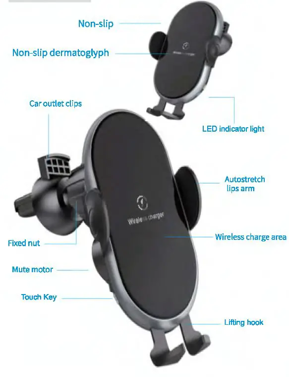 TIMESS X366 Wireless Car Charger-1