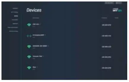 LINKSYS WRT 32X Gaming Router - Devices