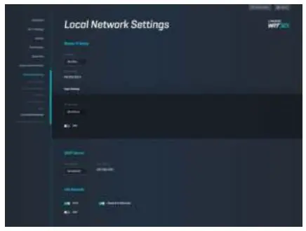 LINKSYS WRT 32X Gaming Router - Local Network Settings