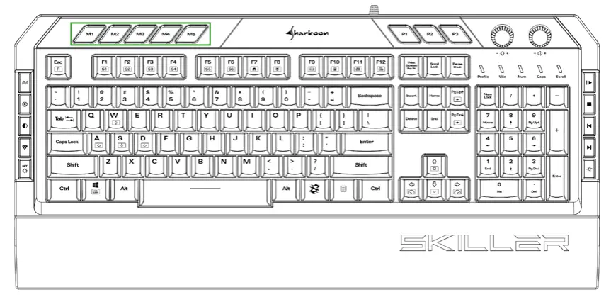 Sharkoon Skiller SGK5 Gaming Keyboard - Overview 3