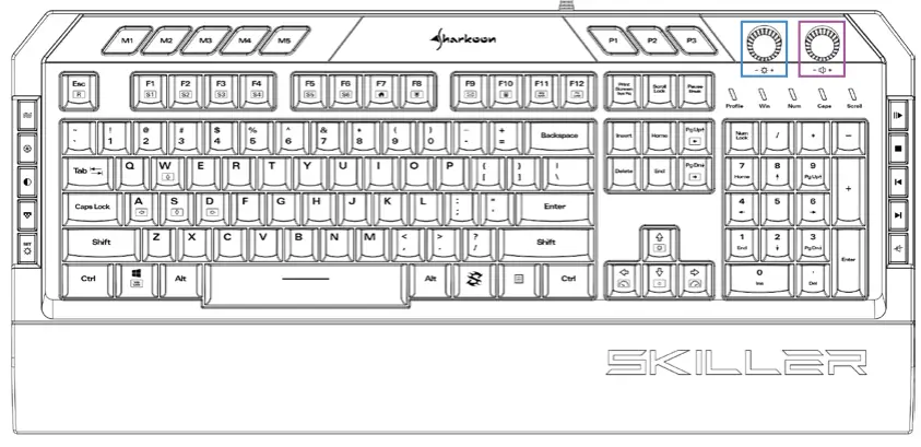 Sharkoon Skiller SGK5 Gaming Keyboard - Overview 5