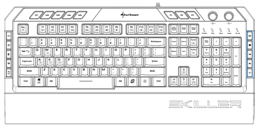 Sharkoon Skiller SGK5 Gaming Keyboard - Overview 6