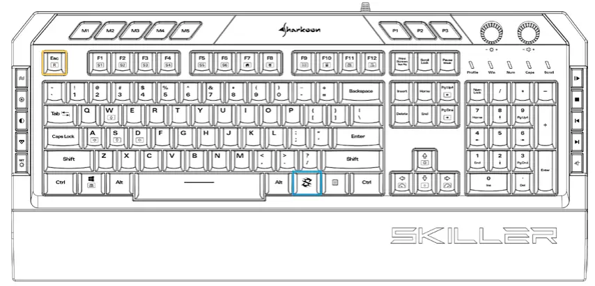 Sharkoon Skiller SGK5 Gaming Keyboard - Overview 7