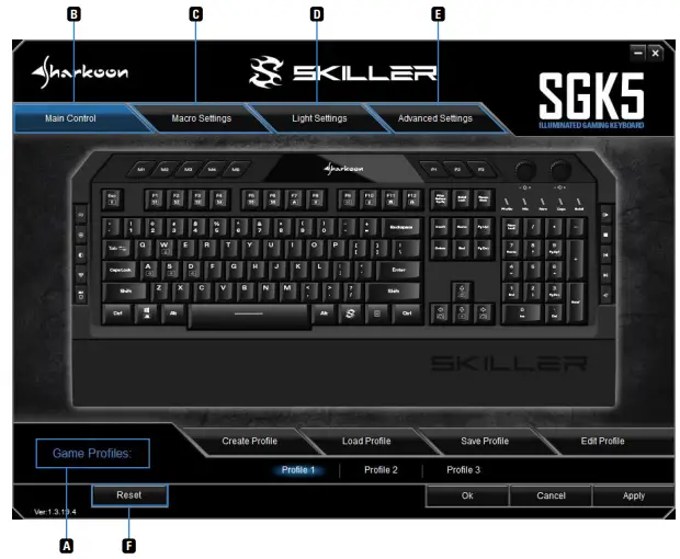 Sharkoon Skiller SGK5 Gaming Keyboard - Software Overview