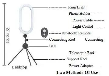 QIAYA-2835-Ring-Light-with-Stand-fig-1