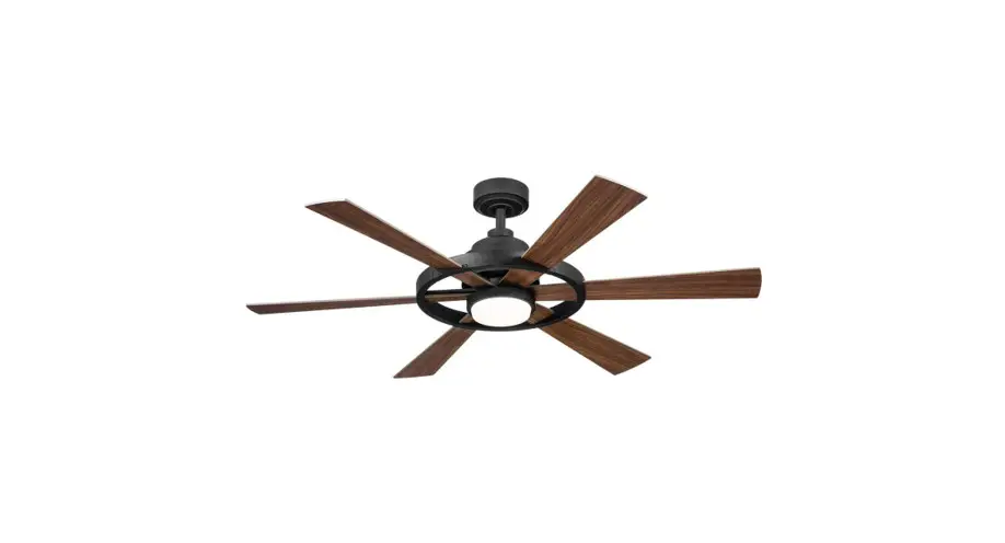 Kichler 300317dbk 52 Inch Integrated Led Indoor Distressed Black Downrod Mount Ceiling Fan Instruction Manual