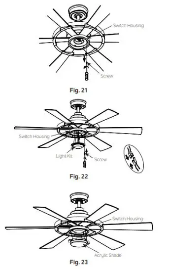 KICHLER 300317DBK 52 Inch Integrated LED Indoor Distressed Black Downrod Mount Ceiling Fan - fig