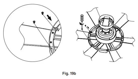 KICHLER 300317DBK 52 Inch Integrated LED Indoor Distressed Black Downrod Mount Ceiling Fan - fig19b
