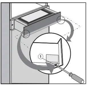 Aligning the front of the drawer