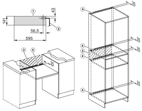 Connections and ventilation