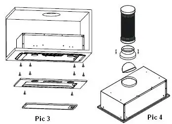 electriQ eiQ52CANOPY Canopy Cooker Hood Kitchen Extractor Fig6