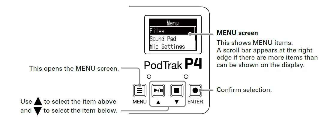 ZOOM- P4- PodTrak -Portable- Multitrack -Podcast- Recorder -10