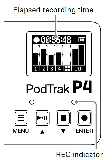 ZOOM- P4- PodTrak -Portable- Multitrack -Podcast- Recorder -23