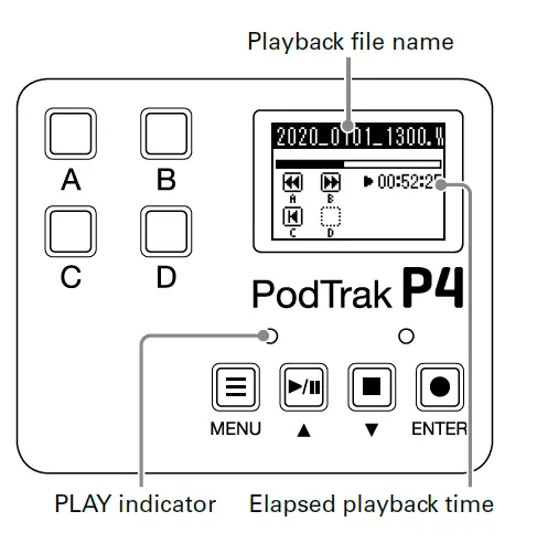 ZOOM- P4- PodTrak -Portable- Multitrack -Podcast- Recorder -24