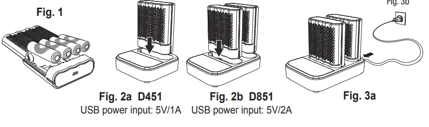 RECYKO-D451-Speed-Charger-Dock 4-Slot-NiMH-with-LCD-2