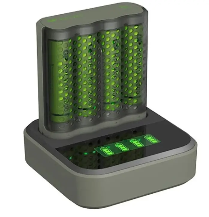 RECYKO-D451-Speed-Charger-Dock 4-Slot-NiMH-with-LCD