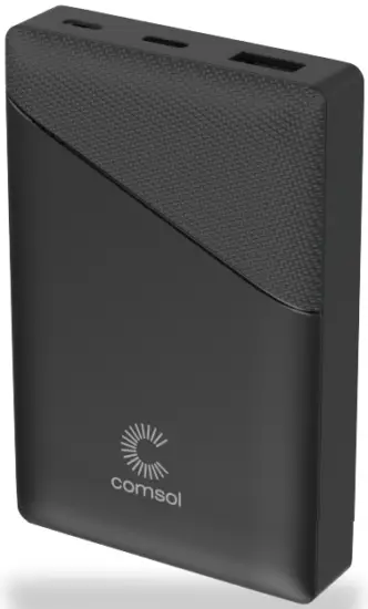 Comsol PBE10BK 10,000mAh USB-C PD Power Bank Charger