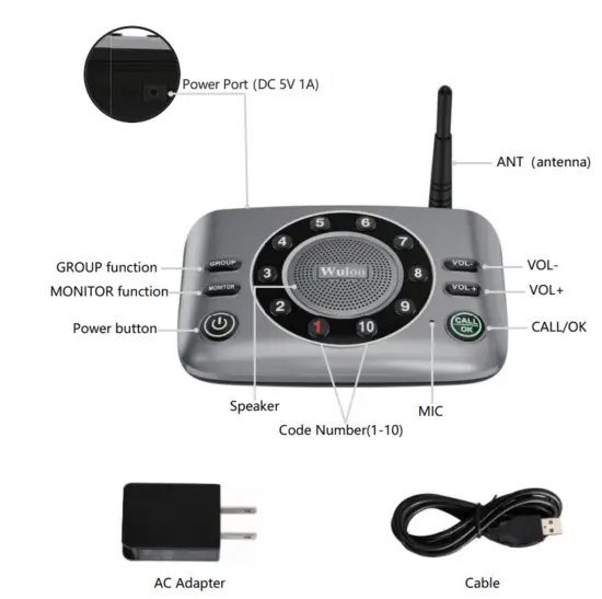 Wuloo S600 Wireless Intercom System - Overview