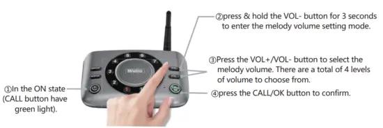 Wuloo S600 Wireless Intercom System - setting 2