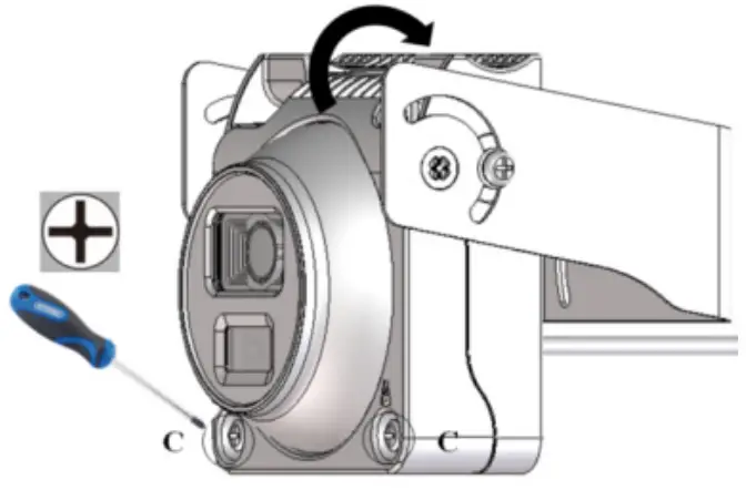 Angle Adjustment of rear mounting.