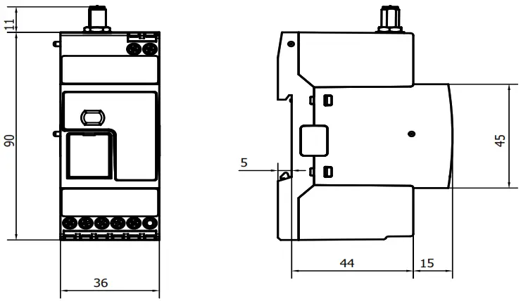 CARLO GAVAZZI UWPAM1US1L2X Wireless Endpoint Gateway - CE