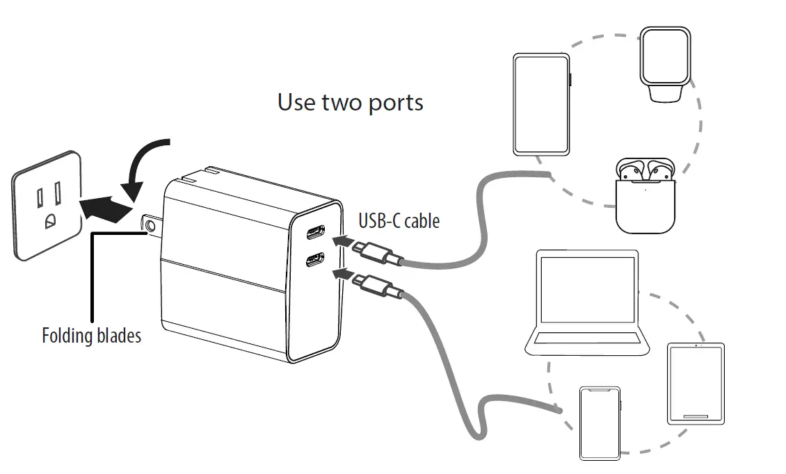 INSIGNIA NS-PW330C1B23 30W USB C Compact Wall Charger FIG 3