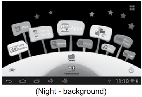 GoGEN MAX PAD 7 TAbleT - Night - background