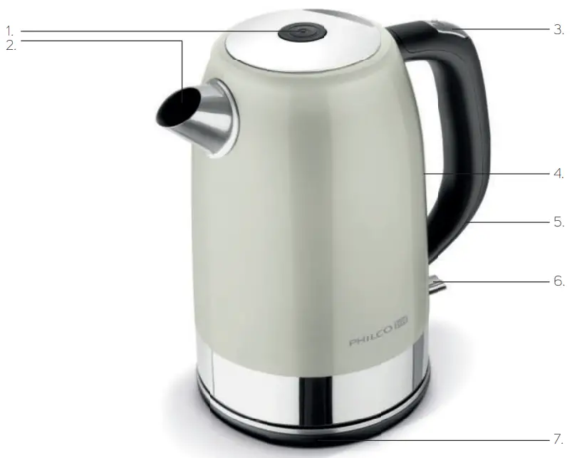 PHILCO PHWK 2030 Electric Kettle - Parts