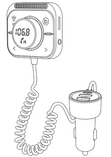 JOYROOM JR CL18 Car Wireless FM Transmitter - Cover