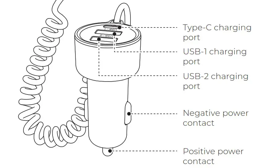 JOYROOM JR CL18 Car Wireless FM Transmitter - Product diagram 2