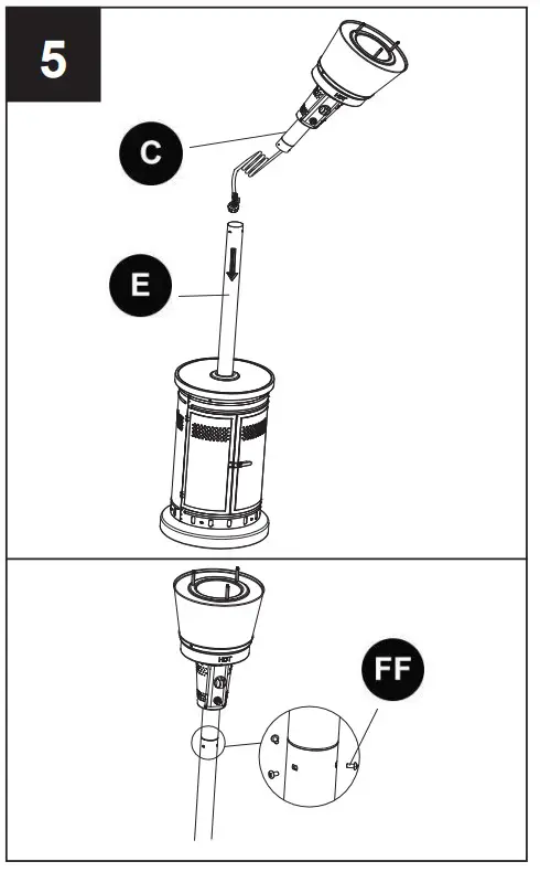 garden treasures GAS Patio Heater-PACKAGE HARDWARE ASSEMBLY5