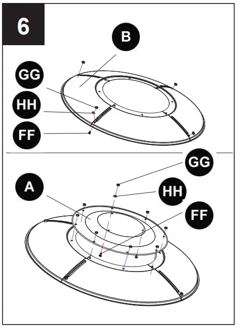 garden treasures GAS Patio Heater-PACKAGE HARDWARE ASSEMBLY6