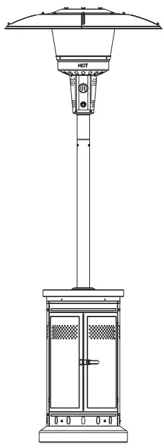 garden treasures GAS Patio Heater