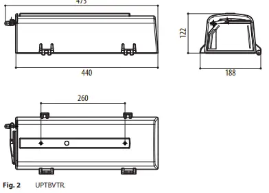 VIDEOTEC UPTBVTR ULISSE2 Housing Upper Part with Anti-Ice Glass and Wiper-fig3