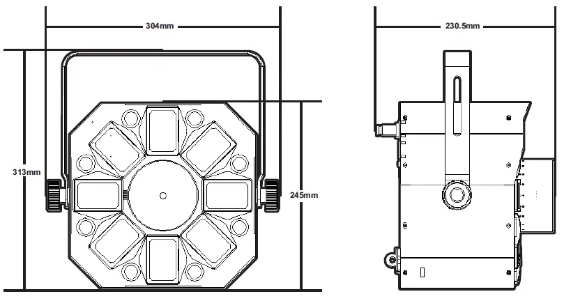 ORION ORFX108 Multi-Effect DJ Light-3