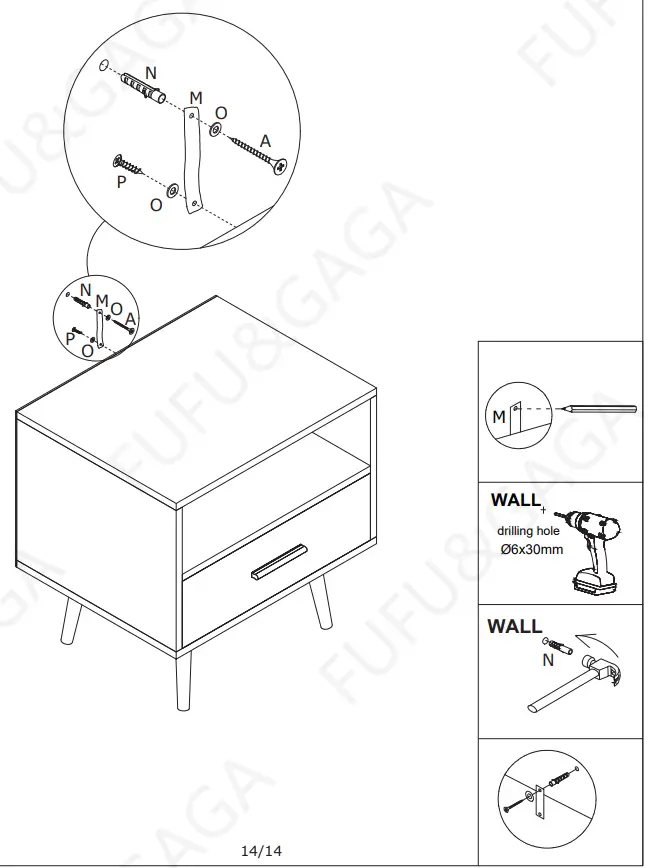 FUFU GAGA TDJW KF200053 01 Storage Compartment Sofa Side End Table Bedside - Fig 41