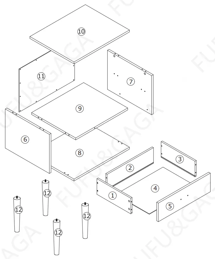FUFU GAGA TDJW KF200053 01 Storage Compartment Sofa Side End Table Bedside - Fig 8