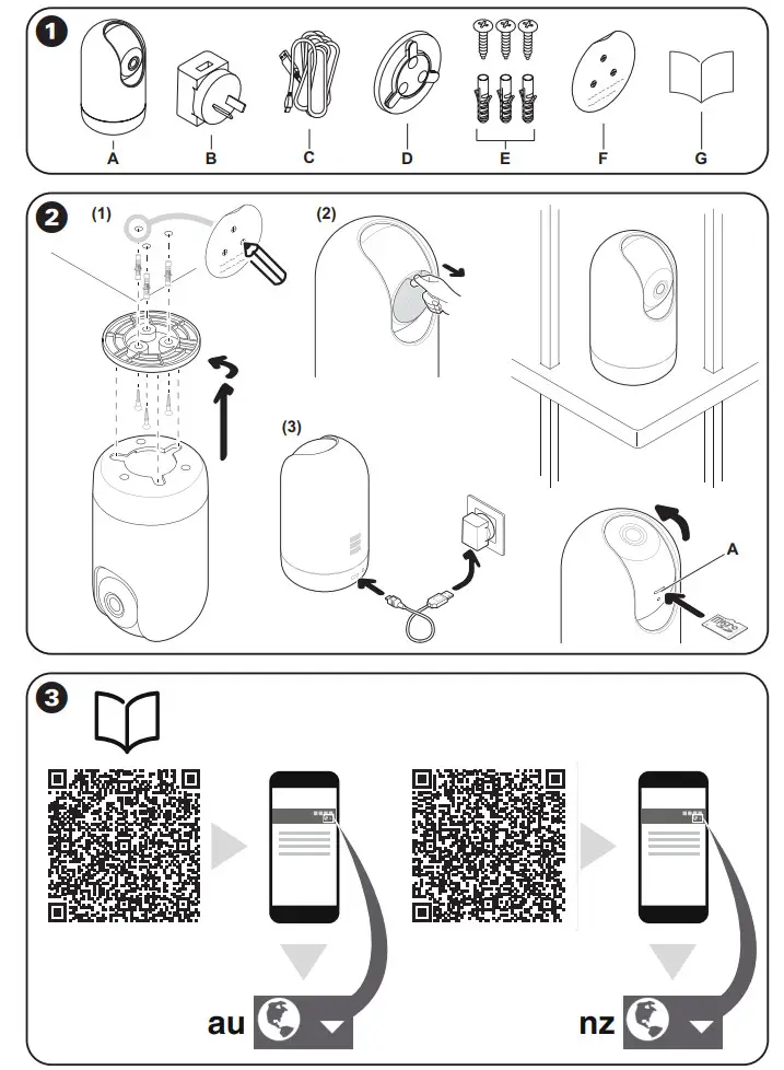 CLIPSAL CLP723419 Wiser Indoor IP Camera - Figure 1