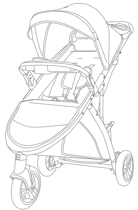 baby trend TS08D13A Tango 3 All-Terrain Stroller