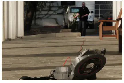 RIDGID R70808 SeeSnake MicroReel APX Portable and Customizable Diagnostic Camera Reel - ground