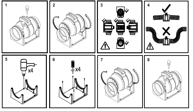 Vent-Axia ACM100 B ACM In-Line Mixed Flow Fans fig 2