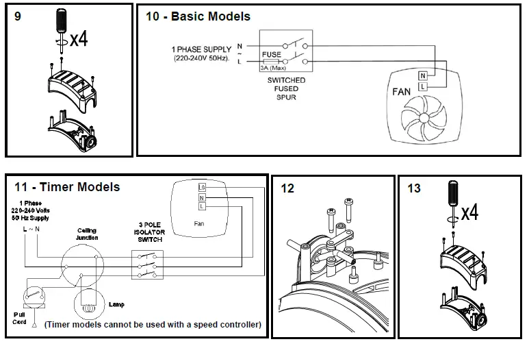 Vent-Axia ACM100 B ACM In-Line Mixed Flow Fans fig 2