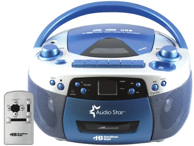 Audio Star 5050ULTRA Portable CDCassette Player with USB RecordingPlayback - COVER