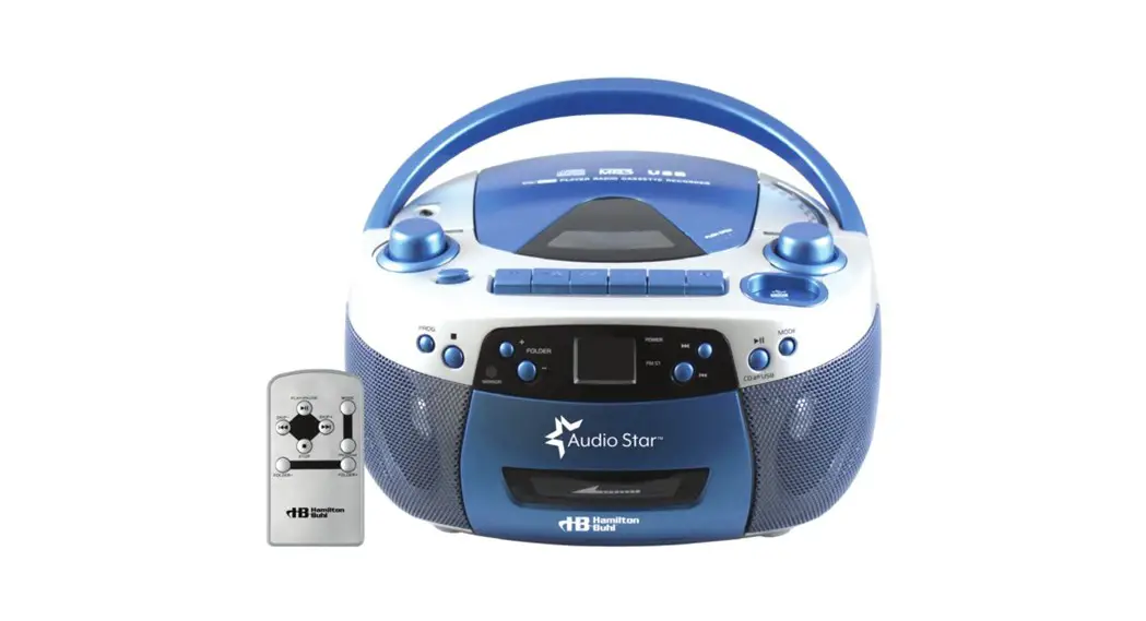 Audio Star 5050ultra Portable Cd/cassette Player With Usb Recording/playback Instruction Manual